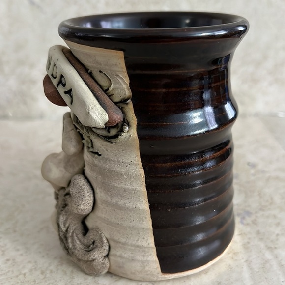 Bradford Pottery Face Mug Studio Signed Grandpa - Picture 5 of 7
